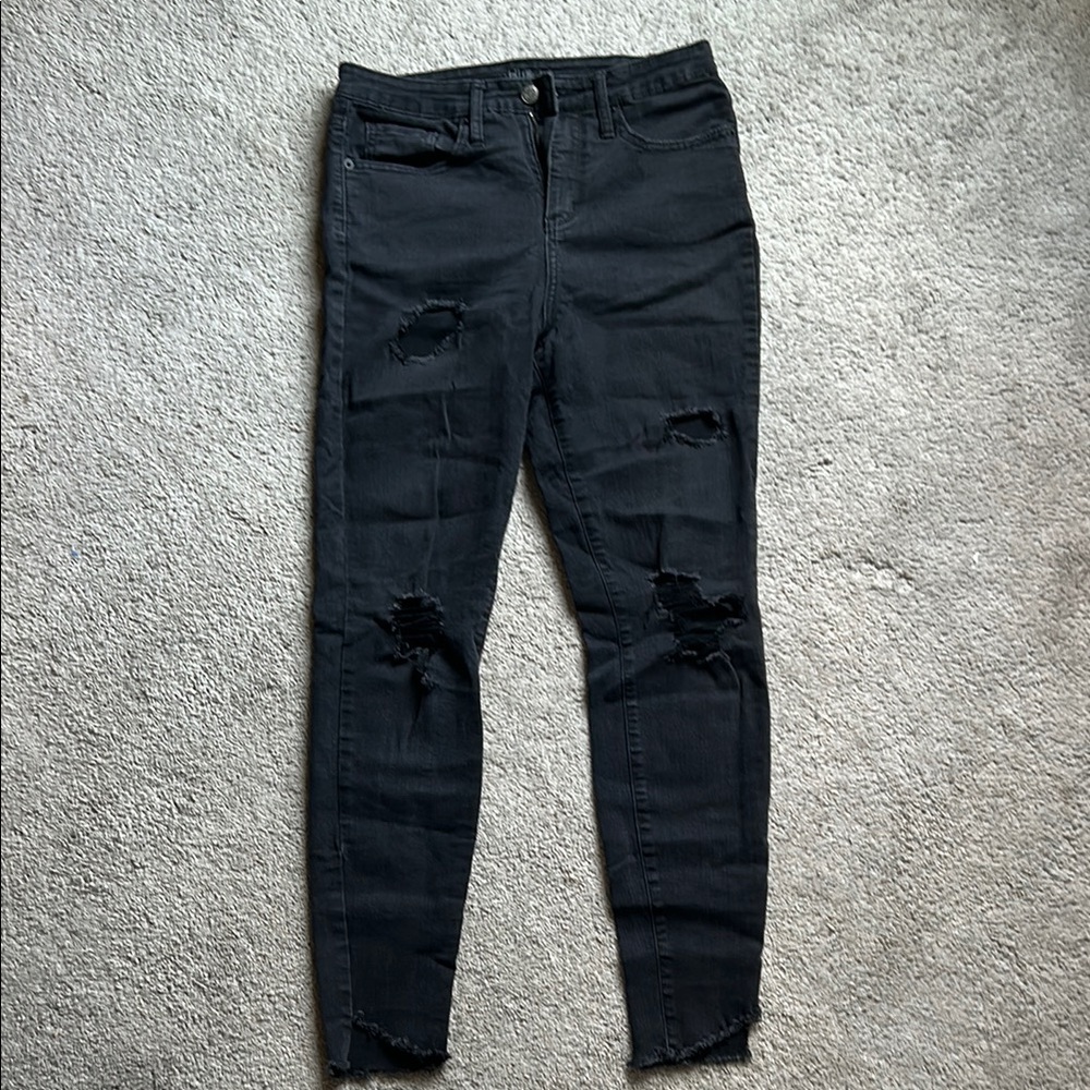 Wild Fable Black Skinny Distressed Jeans